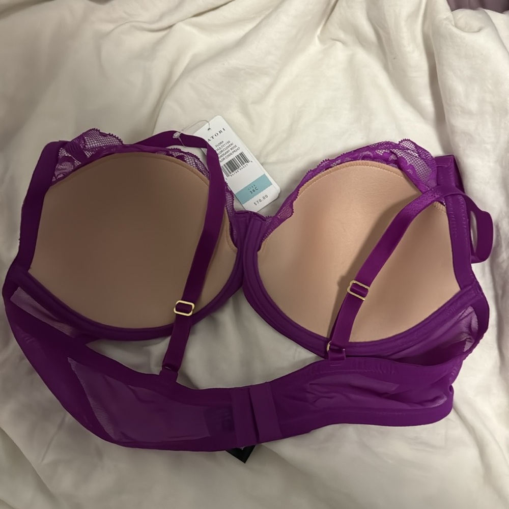 NWT Natori Contour Floral lace bra 36C - Picture 4 of 5